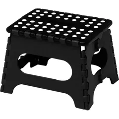 ★即日発送★トレードワン(TRADE ONE) 踏み台 折りたたみ椅子 ステップ 耐荷重150kg 高さ22×幅32×奥行25cm 室内・屋外 チェア アウトドア キャンプ 洗車 セノ・ビー LITE ブラック 30102