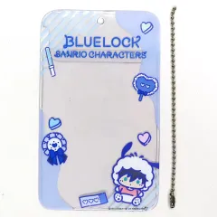 【中古】キーホルダー 糸師凛×ポチャッコ コレクトカードホルダー ミニぬいver. 「ブルーロック×サンリオキャラクターズ PremiumShop」