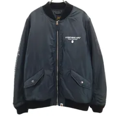 A BATHING APE アベイシングエイプ フライトジャケット M ブラック系 メンズ 古着のサムネイル