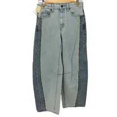 ジーユー GU 2トーンバレルレッグジーンズ レディース JPN：M 