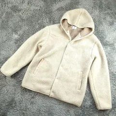 LANVIN EN BLUE   ランバンオンブルー　ボア　ジャケット　ランバン　サイズ50　アイボリー