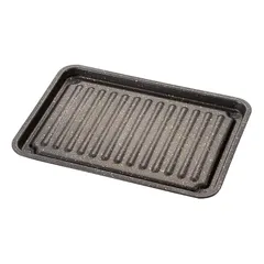 アイメディア(Aimedia) グリルトレー ワイドサイズ グリルプレート 魚焼き器 マーブルコート 魚焼きグリル 調理トレー トースター フッ素コート IH対応 ガス火対応 グリルのお手入れ簡単焼魚トレーのサムネイル