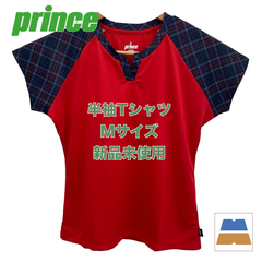 【新品・未使用】prince/プリンス　レディース　ゲームシャツ　レッド　Mサイズ　WS1061
