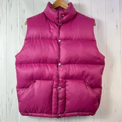 【Men's S パープル系】 1970s The North Face ( ザ・ノースフェイス ) リップストップナイロン ダウン ベスト Ripstop Nylon Down Vest 茶タグ 旧タグ 生産終了モデル 入手困難 ウェア ト