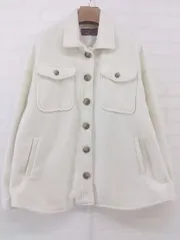 ◇ URBAN RESEARCH ITEMS アーバンリサーチアイテムズ 起毛 長袖 ワーク ジャケット サイズF オフホワイト レディース P  【中古】 【1209210006416】のサムネイル