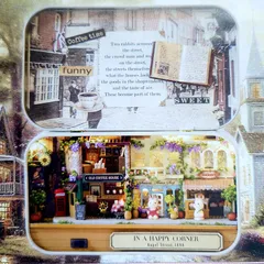 手作りミニチュアハウスキット 缶の中に小さな世界【In A Happy Corner～幸せあふれる街角～】