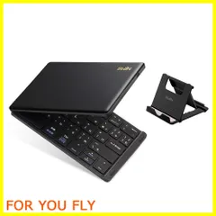 【新着商品】Ewin 最新型 キーボード Bluetooth 日本語配列 折りたたみ式 ワイヤレス ブルートゥース 薄型 無線 USB充電式 iOS/Android/Windows/Macに対応 パソコン用 スタンド付 ノートPC/iPad/iPhoneに対応