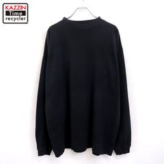 80s USA製 エディーバウアー 黒タグ モックネック ロンT 長袖Tシャツ 