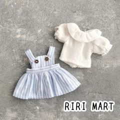 オビツ11　半袖ブラウス+ワンピース　ねんどろいどどーる