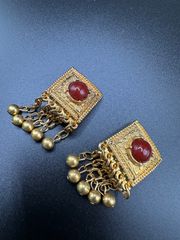 中南米 古代文明モチーフ ブレスレット＆ペンダントトップ セット 