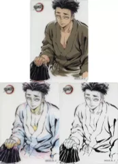 【中古】キャラカード 悲鳴嶼行冥 幕間画＆銀幕画レイヤードクリアカードセット 「鬼滅の刃×ufotable DINING 柱ダイニング -時透無一郎・悲鳴嶼行冥-」 お楽しみくじ景品