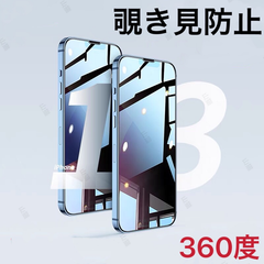 iPhone13シリーズ　覗き見防止フィルム　360度防止　ガラスフィルム　新品