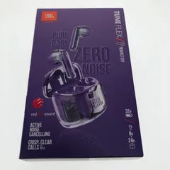JBL TUNE FLEX GHOST 完全ワイヤレスイヤホン スケルトン 透明 オープンイヤー インイヤー ながら聴き 外音取込 IPX4防水 (パープル)　A64AFBEFF9CAF4のサムネイル