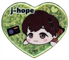 【中古】バッジ・ピンズ ジェイホープ(BTS/防弾少年団) 寝そべり エクストラハート型缶バッジ 「TinyTAN」