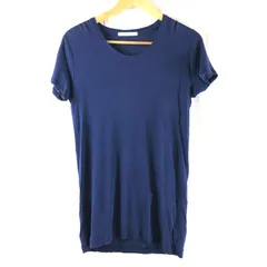 プレインピープル PLAIN PEOPLE  カットソー Uネック 半袖 シアー素材 ストレッチ 麻混 ブルー系 青色 3サイズ 873934のサムネイル
