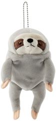 【特価商品】もちなまけ グレー (mini) もちシリーズ 7×5×14cm ぬいぐるみ Global) ナマケモノ アニマル シナダグローバル(Shinada MONK-0088G