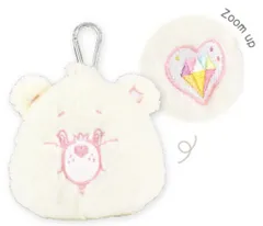 ティ 【送料無料】【ケアベア】【CAREBEARS】カラビナ付きぬいぐるみファスナーポーチ【スパークルハートベア】【クマ】【動物】【アニマル】【アメキャラ】【ポーチ】【ケース】【小物入れ】【コインケース】【小銭入れ】【収納】【雑貨】【グッズ】【かわいい】