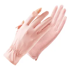 涼しい手袋 日焼け防止 UV対策 通気性 サラサラ生地 伸縮性 スマホ対応 指先開く 指先あり クール 自転車 ウォーキング ドライブ 買い物 スポーツ 黒 白 za-004