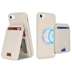 第2世代 iphone8 第3世代 ケース ケース iphone7ケース ケース マグセーフ 対応 耐衝撃 MagSafe レザー SE magsafe カードケース magsafe 収納 iPhone 分離式 se ワイヤレス充電対応(アイフォンSE3 ip