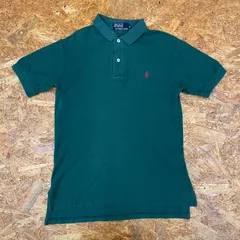 POLO Ralph Lauren ポロシャツ S ダークグリーン ポロ ラルフローレン 半袖 ショートスリーブ アメカジ 古着 USED