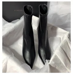 ブーティ レディース ブーツ 即購入OK 裏起毛 美脚 防寒 ショートブーツ ハイヒールブーツ 歩きやすい おしゃれ ブーツ 履きやすい 痛くない 疲れない  mlxz129