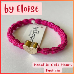 ヘアアクセサリー【Metallic Gold Heart / Fuchsia】　by Eloise / バイエロイーズ