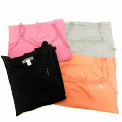 ツモリチサト TSUMORI CHISATO 4点セット まとめ キャミソール カットソー 無地 長袖 ストーン装飾 レース  2 マルチカラーのサムネイル