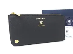 未使用✨A.D.M.J✨長財布✨ネイビー×ピンク✨ロングウォレット