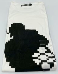 ノーツ GEEK LIFE Tシャツ スペースハリアー シルエット+ワンポイントステッチポケット白 Mサイズ