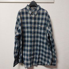 CHAPS チャップス BDシャツ ボタンシャツ チェック ネイビー チェック XXL コットン 05K1101