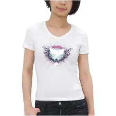 【ungaro fever / ウンガロ フィーバー】Vネック Tシャツ ホワイト (29808V 100 WH white) [訳あり1]のサムネイル
