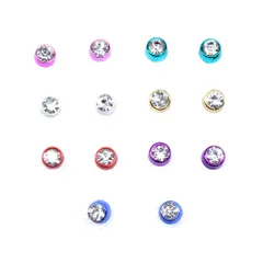 樹脂ピアス セット ピアス ジュエリー アクセサリー シンプル 5mm 丸型 (白)