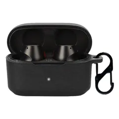【特価商品】持ち運びがしやすい【ブラック】 カラビナ付き ウォッシャブル 防水防塵 耐衝撃性 着用しやすい シリコン素材 KONXISA ヘッドホンケース 保護ケース ケース 対応 ATH-CKS30TW オーディオテクニカのサムネイル