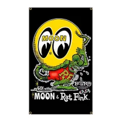 MOONEYES ムーンアイズ ビニールバナー フラッグ ポスター タペストリー MOONEYES ムーンアイズ ビニールバナー フラッグ ポスター