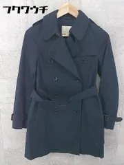 ◇ ◎ BEAUTY & YOUTH UNITED ARROWS ウエストベルト付 トレンチ コート サイズS ネイビー レディース 【中古】 【1002798543096】