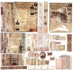 【ラスト1点】英語 デザインペーパー 背景紙 レトロ セット ステッカー 硫酸紙 枚 和紙 90 ジャンクジャーナル フレークシール 本 素材 デコシール コラージュ (中世) GUAN