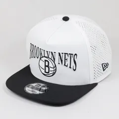 【ニューエラ正規品】ニューエラ NEW ERAⓇ 帽子 キャップ 9FIFTY A-Frame NBA 2-Tone ブルックリン・ネッツ ホワイト ブラックバイザー(商品番号：14388567)