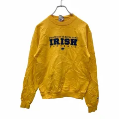 Champion プリントスウェット トレーナー Sサイズ チャンピオン イエロー 古着卸 アメリカ仕入 t2406-3290