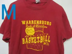 TシャツM エンジ　バスケットボール　背番号 　アメリカ古着　USA　Me831