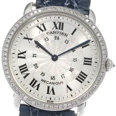 カルティエ CARTIER WD600251 ロンドルイ K18WG ダイヤベゼル 手巻き レディース_800507のサムネイル