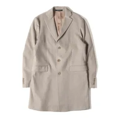 BARNEYS NEW YORK バーニーズニューヨーク コート サイズ:50 LORO PIANA 段返り3B メルトン チェスター フィールド コート (2052775) ライトベージュ イタリア製 アウター ジャケット 上着【メンズ】のサムネイル