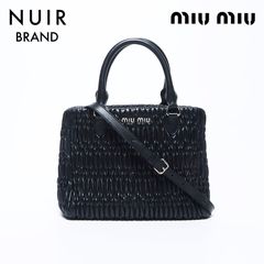 Miu Miu ミュウ ミュウ ハンドバッグ マテラッセ クリスタル シルバー金具