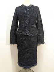 ESTNATION yonetomi エストネーション　米富 ツイード　ジャケット　ワンピース　セットアップ