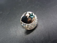 ■美品■ SWAROVSKI スワロフスキー クリスタル ペンダントトップ ネックレストップ チャーム シルバー系×ブルー系 DF1556