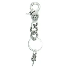 CHROME HEARTS クロムハーツ（原本無） キーケース ショート エクストラファンシー リンク キーチェーン シルバー系【中古】のサムネイル