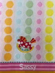 Sassy ミニバスタオル 未使用品 約49センチ×102センチ