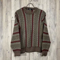 【 OLD VIP PLAYBOY 00s プレイボーイ 】3D 立体 ニット セーター LL