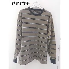 ◇ CIAOPANIC TYPY チャオパニックティピー ボーダー 長袖 Tシャツ カットソー サイズM ブラウン系 メンズ  【中古】 【1107190004036】