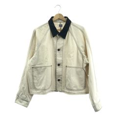 6(ROKU) BEAUTY&YOUTH / ロクビューティーアンドユース | × PAYDAY 別注 コーデュロイ切替 キャンバス カバーオール ジャケット | F | エクリュ/ｂルアっ苦 | レディース