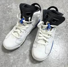 ★ NIKE(ナイキ) AIR JORDAN 6 RETRO ナイキ エア ジョーダン 6 レトロ ホワイト/スポーツブルー 384664-107 24.5㎝ 2014年 PAWNSHOPRiZ  パウンショップリズ